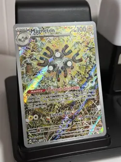 Magneton 159 Scarlet & Violet Surging Sparks Promo Card Pokemon Center Stamped - Image 2