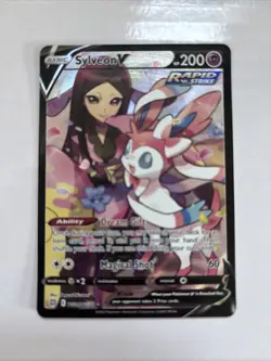 Pokemon Sylveon v TCG TG14/TG30 Brilliant Stars Holo Card Fresh From Pack - Image 1