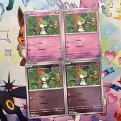 4x Ralts 058/132 Mega Evolution Pokemon TCG Near Mint Card Playset NM MEG - Image 1