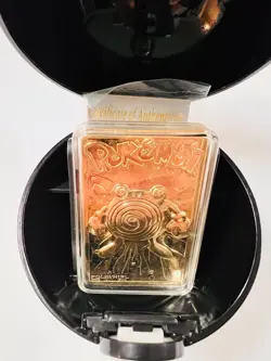 VTG 1999 23K Gold MIB POLIWHIRL #61 Pokemon trading card Burger King LMTD ED COA - Image 3
