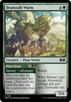 Beanstalk Wurm - Near Mint MTG Wilds of Eldraine - Image 1