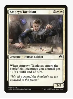 Ampryn Tactician | Magic Origins ORI | MTG | Soldier Tribal | Common | LP - Image 1
