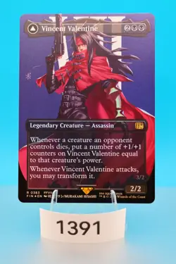 MTG Vincent Valentine (Borderless) Final Fantasy Foil #383 - Image 1