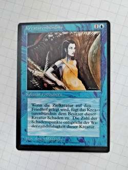 MTG Creature Bond (Kreaturenbundnis) German FBB Miscut - Uncirculated - Image 1