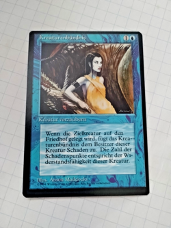 MTG Creature Bond (Kreaturenbundnis) German FBB Miscut - Uncirculated - Image 2