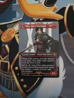 MTG Final Fantasy English Clive, Ifrit's Dominant Borderless 0385 Non-Foil - Image 1