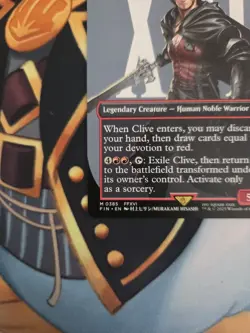 MTG Final Fantasy English Clive, Ifrit's Dominant Borderless 0385 Non-Foil - Image 5