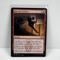 Rob The Archives - Streets Of New Capenna MTG Magic The Gathering SNC #122 - Image 1