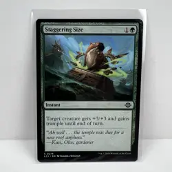 Staggering Size - Lost Caverns of Ixalan Magic the Gathering MTG LCI #214 - Image 1