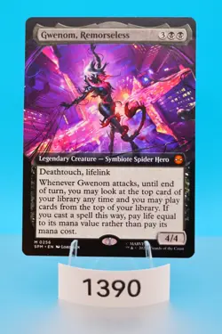 MTG Gwenom, Remorseless (Extended Art) Marvel's Spider-Man Regular #256 - Image 1