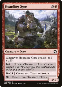 (4x) FOIL HOARDING OGRE -Forgotten Realms - MTG Magic the Gathering Card - Image 1