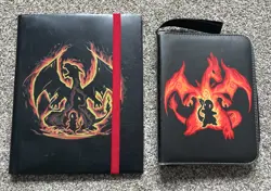 Pokemon Binders-Lot of 2-Charizard Bulbasaur-Binder ONLY - Image 1