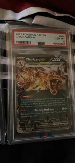 2023 POKEMON OBF EN-OBSIDIAN FLAMES #125 CHARIZARD EX PSA 10 - Image 1
