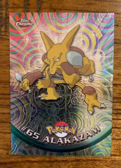 Alakazam Topps Chrome Pokemon TV Animation Edition #65 2000 Foil ¿ - Image 1