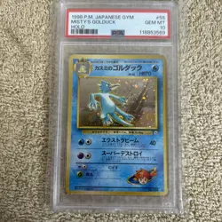 1998 POKEMON JAPANESE GYM #055 MISTY'S GOLDUCK HOLO PSA 10 - Image 1