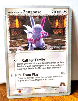 POKEMON TEAM MAGMA'S ZANGOOSE 23/95 RARE WORLD CHAMPIONSHIPS 2004 HP-DMG - Image 1