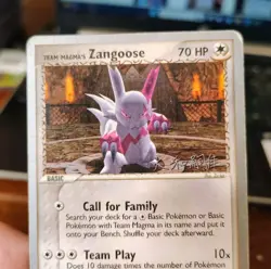 POKEMON TEAM MAGMA'S ZANGOOSE 23/95 RARE WORLD CHAMPIONSHIPS 2004 HP-DMG - Image 3