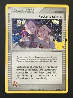 Pokemon TCG Rocket's Admin 86/109 Holo 25th Celebrations Stamped NM - Image 1