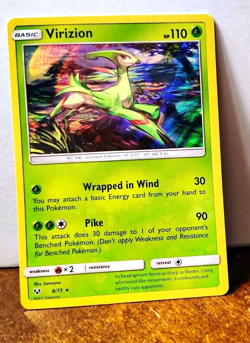 POKEMON VIRIZION 8/73 HOLO RARE SHINING LEGENDS NEAR MINT - Image 1