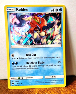 POKEMON KELDEO 26/73 HOLO RARE SHINING LEGENDS NEAR MINT - Image 1