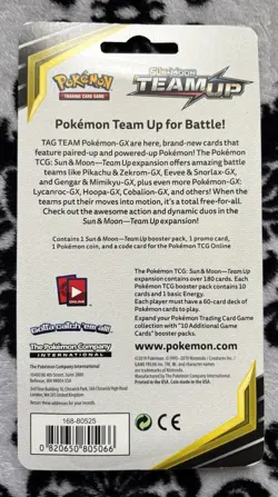 4x Pokemon Sun & Moon TEAM UP Blister Packs Art Set Mimikyu Pikachu Promo SM162 - Image 3