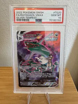 2022 POKEMON SWSH FA/RAYQUAZA VMAX SILVER TEMPEST PSA 10 - Image 1