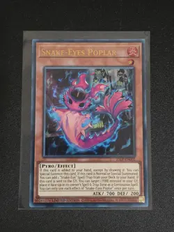 Yugioh! Snake-Eyes Poplar Emblazoned Ultra Rare Near Mint 25LP-EN002 - Image 1