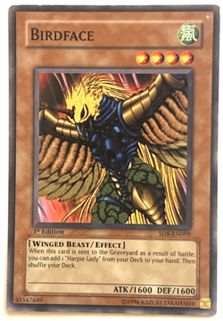 YuGiOh! - Birdface - SD8-EN009 - 1st Edition - Common - Image 1