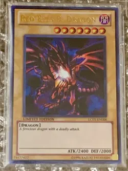 Yugioh BCCG 10 MINT Red-Eyes B. Dragon LC01-EN006 Ultra Rare Limited Edition - Image 2