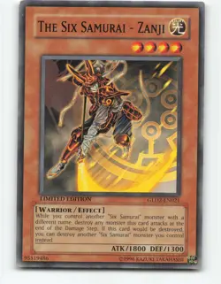 The Six Samurai - Zanji GLD2-EN021 Limited Edition YuGiOh Card - Image 1