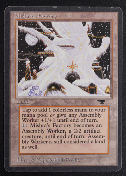 Mishra's Factory (Winter) Magic Card Antiquities MTG - Image 1
