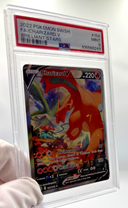 Pokemon Cards - PSA 9 Charizard V 154/172 - Brilliant Stars - MINT - Image 3