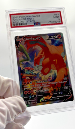 Pokemon Cards - PSA 9 Charizard V 154/172 - Brilliant Stars - MINT - Image 4