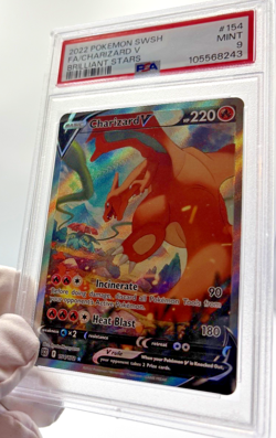 Pokemon Cards - PSA 9 Charizard V 154/172 - Brilliant Stars - MINT - Image 5