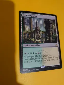MTG Card. Temple Garden. RVR 0290 rare Land forest plains - Image 3