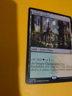 MTG Card. Temple Garden. RVR 0290 rare Land forest plains - Image 4