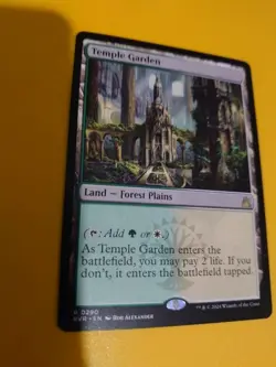 MTG Card. Temple Garden. RVR 0290 rare Land forest plains - Image 5