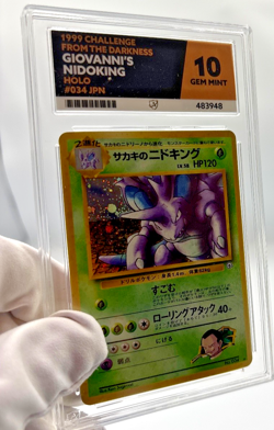 Pokemon Cards - ACE 10 Nidoking 034 - JPN Gym Holo - PSA BGS GEM MINT - Image 3