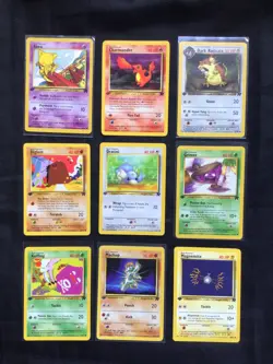 Pokemon Cards: 1st Edition Team Rocket 18 Card Non-Holo Lot - Image 1
