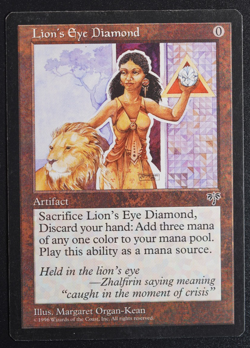 Lion's Eye Diamond Magic Card Mirage MTG Reserved List - Image 1