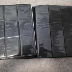 Card Binder, 9 Pockets Trading Card Album, 360 Side Loading for MTG & TCG, Black - Image 1