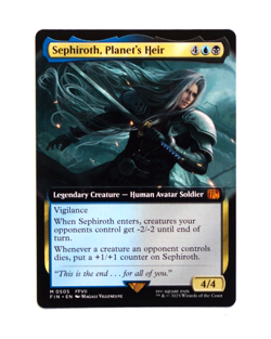 Sephiroth Planet's Heir Final Fantasy Magic the Gathering Borderless Card - Image 1
