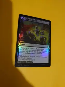 Malakir Rebirth / Malikir Mire Land MTG Card. ZNR 110/280 FOIL - Image 1
