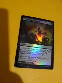 Malakir Rebirth / Malikir Mire Land MTG Card. ZNR 110/280 FOIL - Image 4