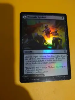 Malakir Rebirth / Malikir Mire Land MTG Card. ZNR 110/280 FOIL - Image 5