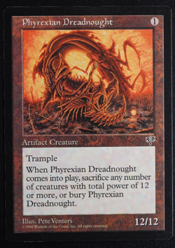 Phyrexian Dreadnought Magic Card Mirage MTG Reserved List - Image 1