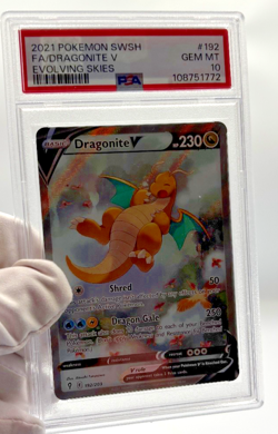Pokemon Cards - PSA 10 Dragonite V 192/203 - Evolving Skies - GEM MT - Image 4