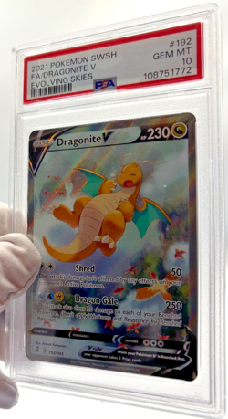 Pokemon Cards - PSA 10 Dragonite V 192/203 - Evolving Skies - GEM MT - Image 5