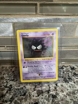 Pokemon Card - Gastly Base Set (Shadowless) 50/102 Common - LP - Image 1