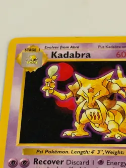 Shadowless Kadabra Pokemon Card 1999 Base Set WOTC 32/102 - Image 2